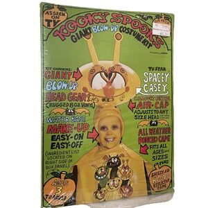 KOOKY SPOOKS SPACEY CASEY Giant Blow-Up Costume Kit Vintage 1980 *NEW‎ OPEN BOX